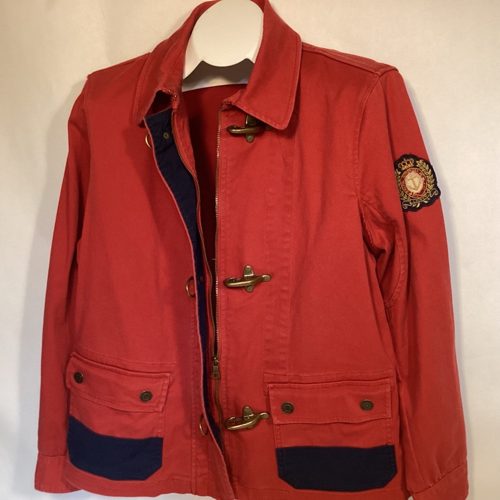 Women’s Ralph Lauren Red Nautical Jacket Women’s size 1X - Picture 4 of 14